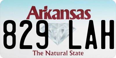 AR license plate 829LAH