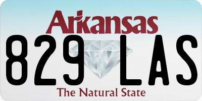 AR license plate 829LAS