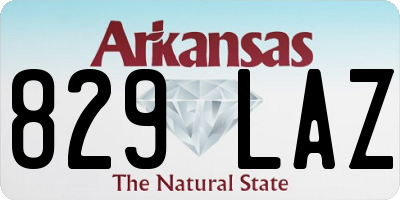 AR license plate 829LAZ