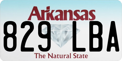 AR license plate 829LBA