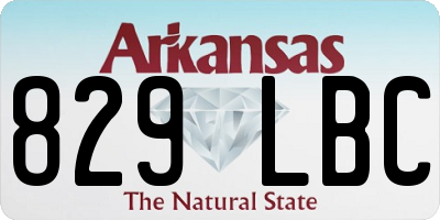 AR license plate 829LBC