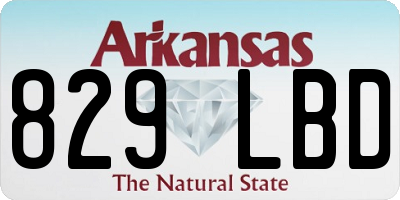 AR license plate 829LBD