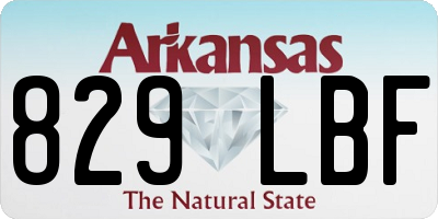 AR license plate 829LBF