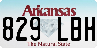 AR license plate 829LBH