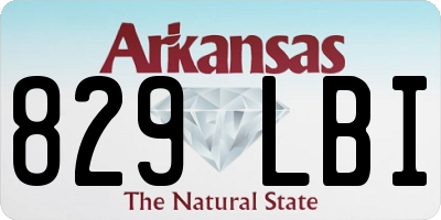 AR license plate 829LBI