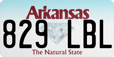 AR license plate 829LBL