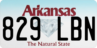 AR license plate 829LBN