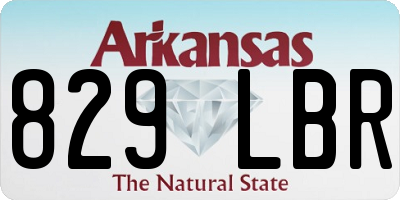 AR license plate 829LBR