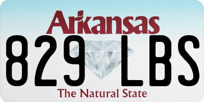 AR license plate 829LBS