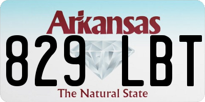 AR license plate 829LBT