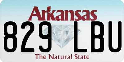 AR license plate 829LBU
