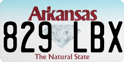 AR license plate 829LBX