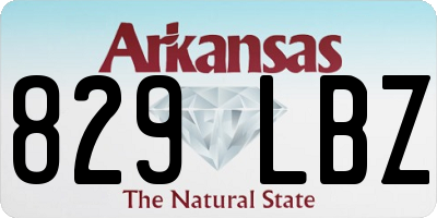 AR license plate 829LBZ