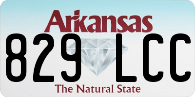 AR license plate 829LCC