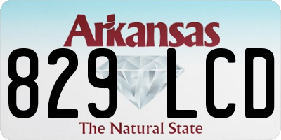 AR license plate 829LCD