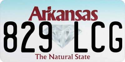 AR license plate 829LCG