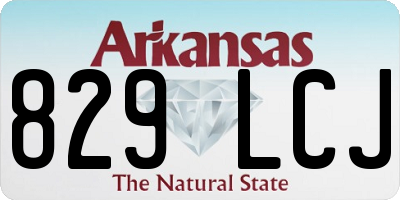 AR license plate 829LCJ