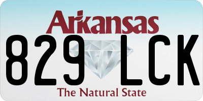 AR license plate 829LCK
