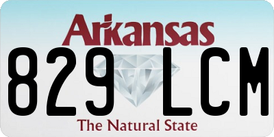 AR license plate 829LCM