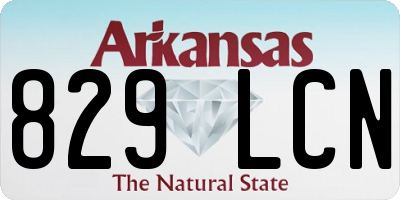 AR license plate 829LCN