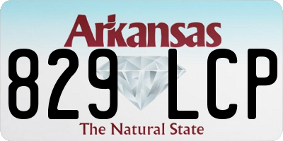 AR license plate 829LCP