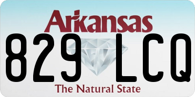 AR license plate 829LCQ