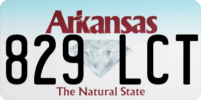 AR license plate 829LCT