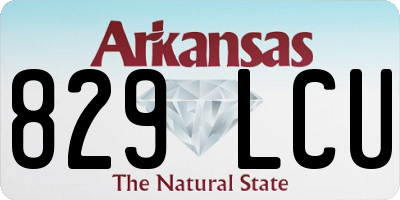 AR license plate 829LCU