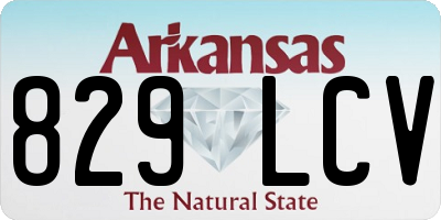 AR license plate 829LCV