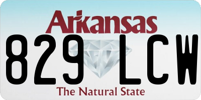 AR license plate 829LCW
