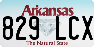 AR license plate 829LCX