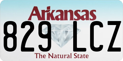 AR license plate 829LCZ