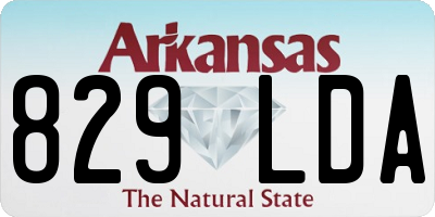 AR license plate 829LDA