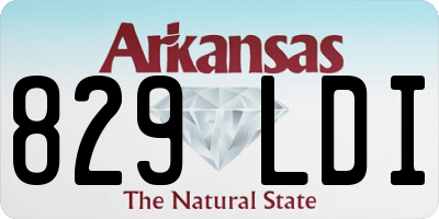 AR license plate 829LDI