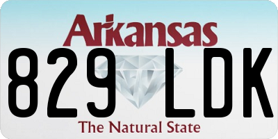 AR license plate 829LDK