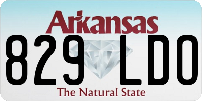 AR license plate 829LDO
