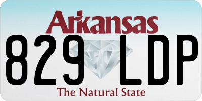 AR license plate 829LDP