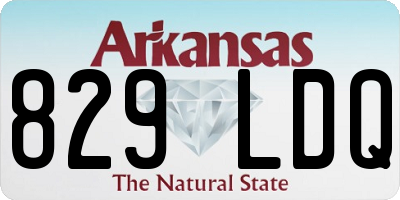 AR license plate 829LDQ