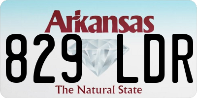 AR license plate 829LDR