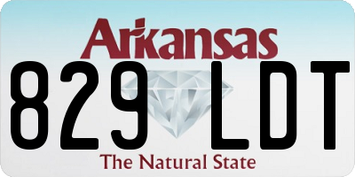 AR license plate 829LDT