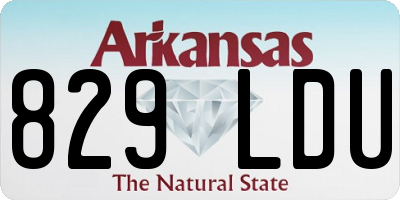 AR license plate 829LDU