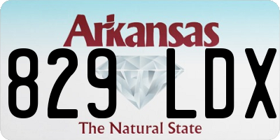 AR license plate 829LDX