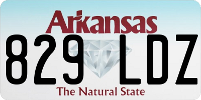 AR license plate 829LDZ