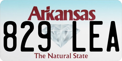 AR license plate 829LEA