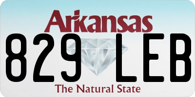 AR license plate 829LEB