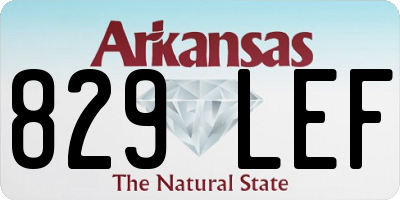 AR license plate 829LEF