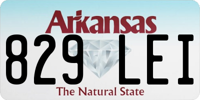 AR license plate 829LEI