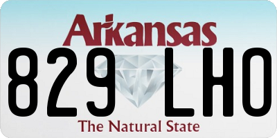 AR license plate 829LHO
