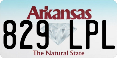 AR license plate 829LPL