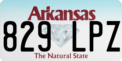 AR license plate 829LPZ
